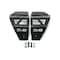 Dv8 Offroad 18C WRANGLER20C GLADIATOR LOWER APILLAR DUAL POD LIGHT MOUNTS BLACK LBJL-04 - alternate 7